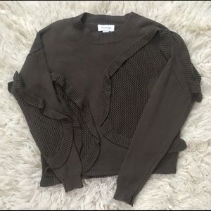 Delphine the Label Ruffled Sweater. NWT